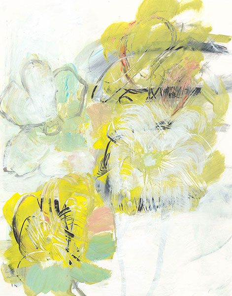 Yellow Floral Abstract I