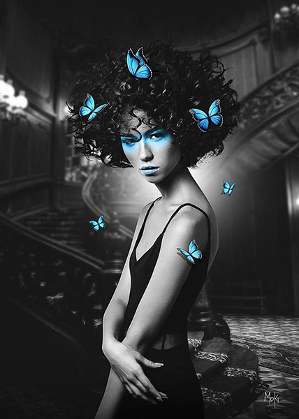 Femme papillon